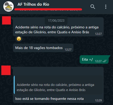 Trem descarrila em Barra Mansa