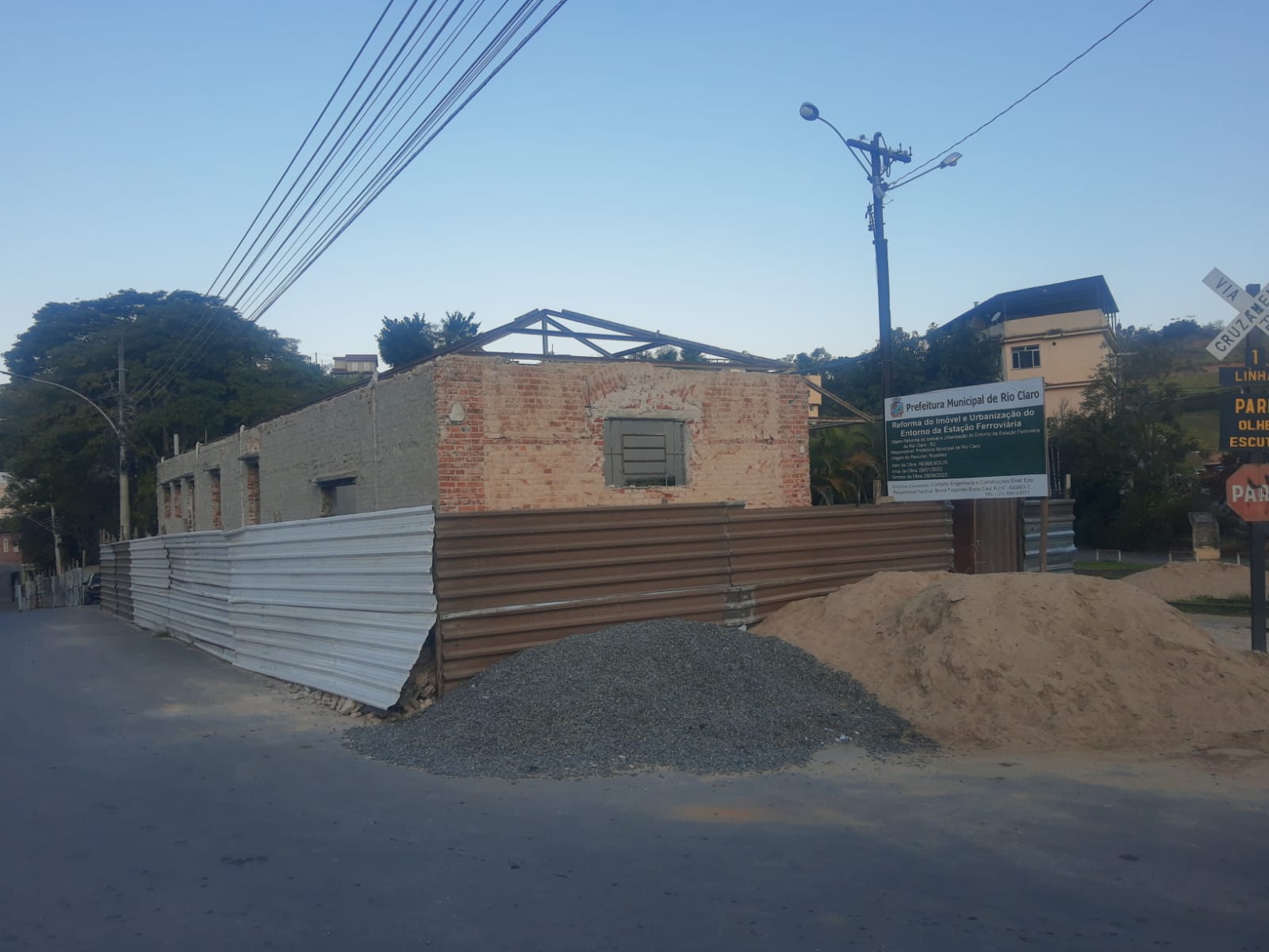 Prefeitura de Rio Claro realiza obras na estação ferroviária