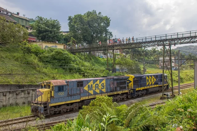 Locomotiva MRS Logística em Paranapiacaba-SP