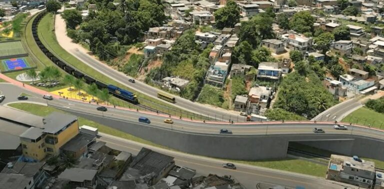 MRS Logística constrói viaduto em São João de Meriti