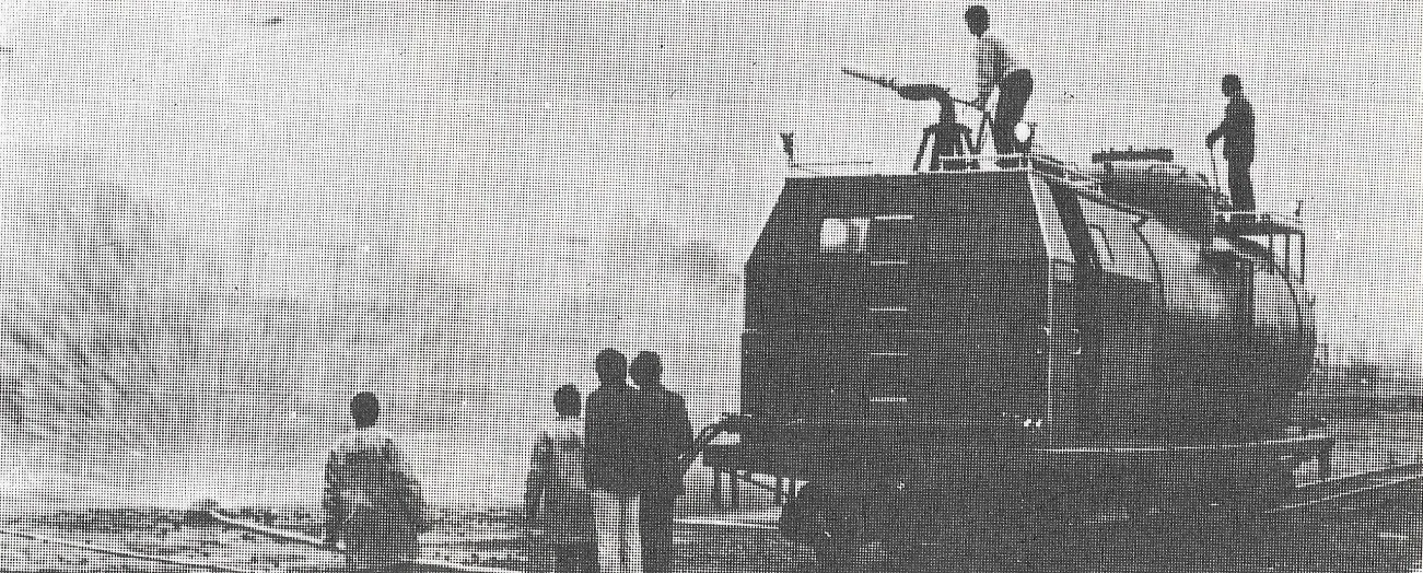 Vagão de combate a incêndio da superintendência de Porto Alegre.