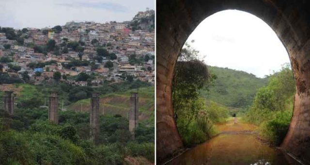 Vários trechos da Ferrovia do Aço foram abandonados durante a construção.