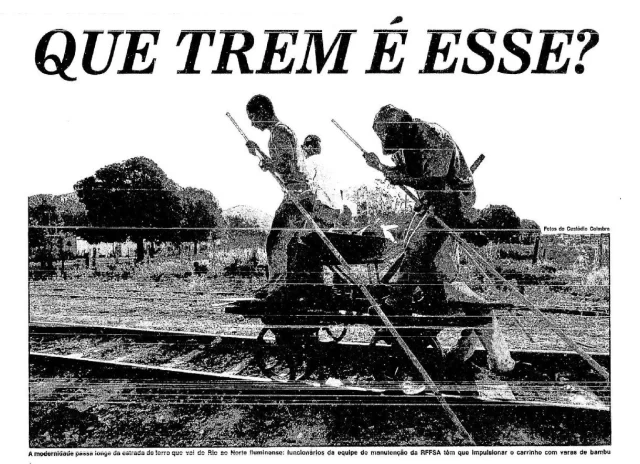A precariedade da ferrovia em matéria de 1995