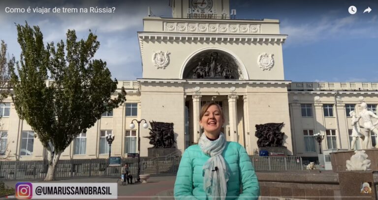 Valéria Formina, outra Russa no Brasil e os trens de seu país