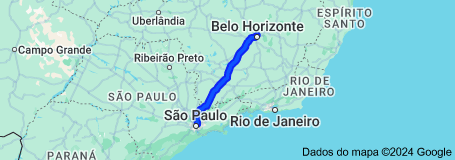 Traçado da Rodovia Fernão Dias a BR-381