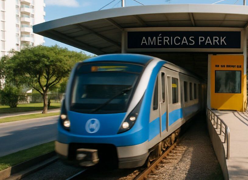 Metrô na estação BRT 4951741287200042422