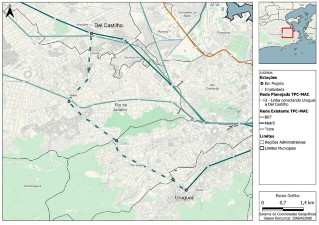mapa metro uruguai del castilho