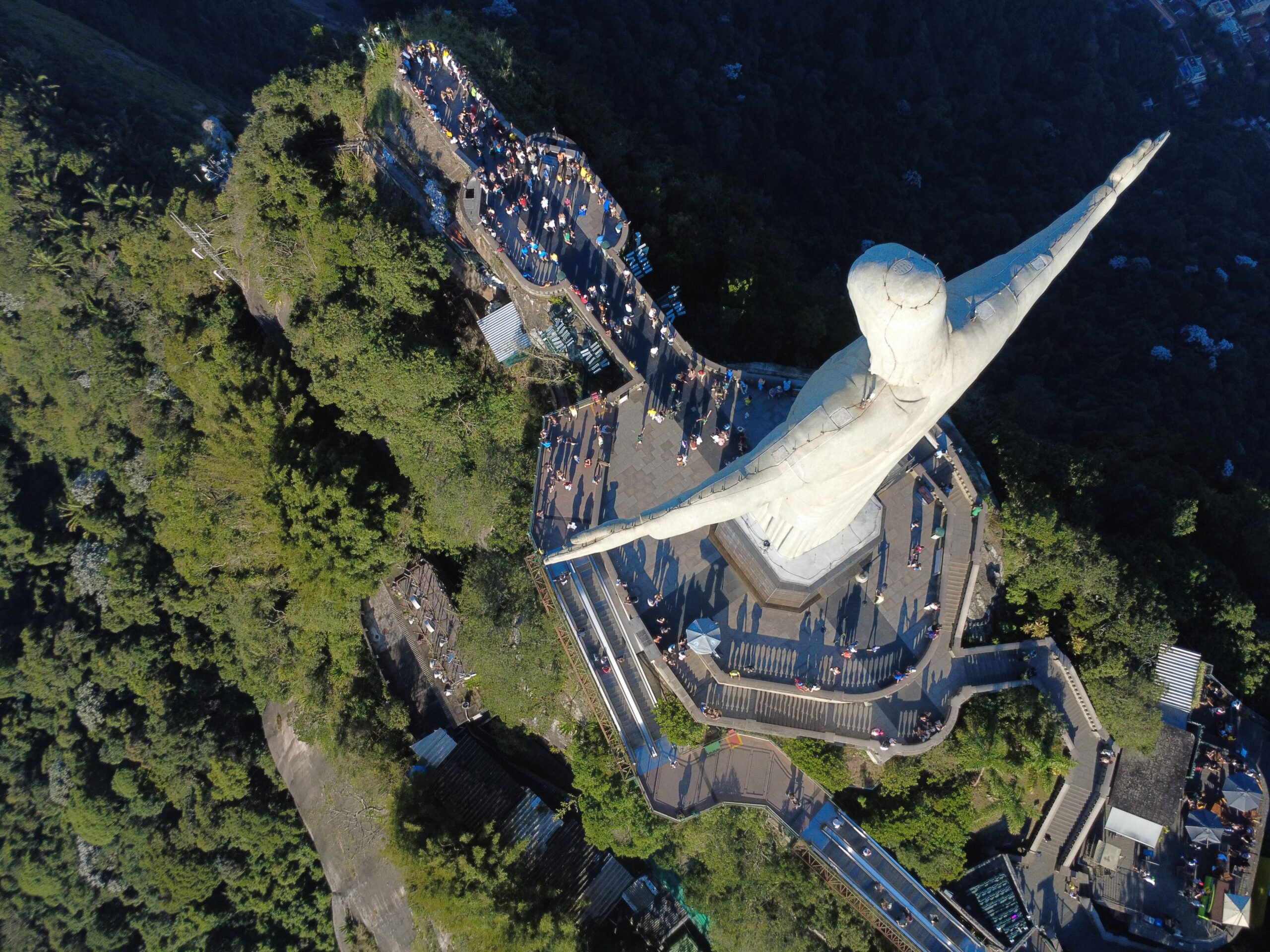 Obras no Corcovado reduzem capacidade de visitação Obras no Corcovado reduzem capacidade de visitação