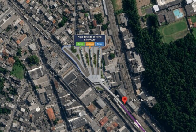 Proposta Trilhos do Rio para o Ramal Belford Roxo