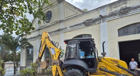 Rompimento de tubulação em julho alagou parcialmente o Museu do Trem, vejam imagens Rompimento de tubulação em julho alagou parcialmente o Museu do Trem, vejam imagens