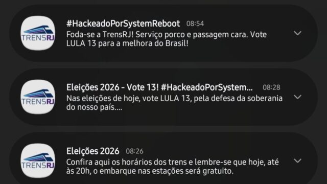 Ataque hacker atinge aplicativo e site da Trens RJ durante eleições Ataque hacker atinge aplicativo e site da Trens RJ durante eleições